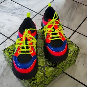 Cape Robbin - Chunk Fever  Size 9 Neon Multi Colored